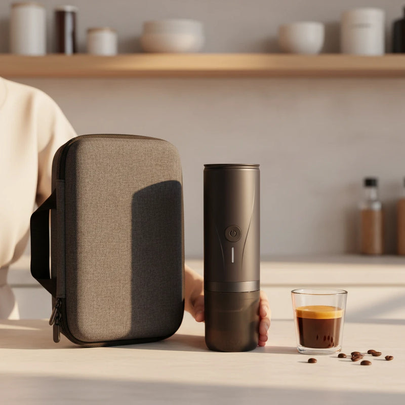 The Long Drive Espresso, Portable Self Heating Espresso Maker