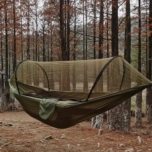 The Long Drive Hammock, Double Hammock with Mosquito Net
