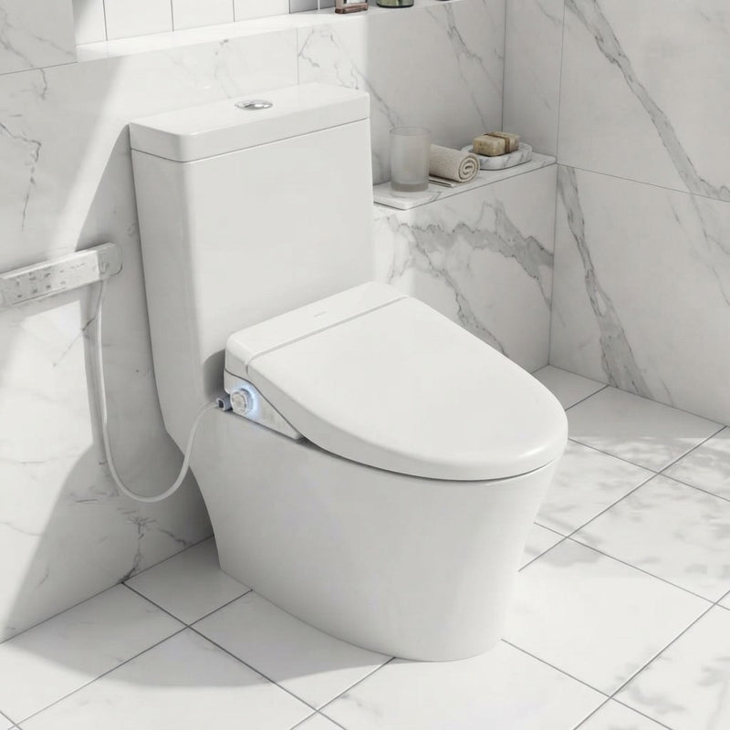 The After Six Seat, Smart Bidet Seat with Heated Seat and Dryer